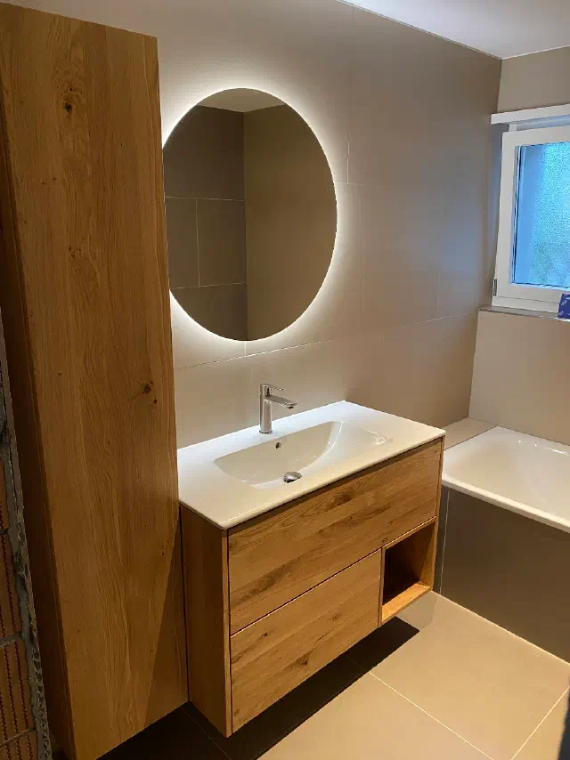 Salle de bain — réalisation de Dan Bangerter menuiserie et rénovations, Tavannes